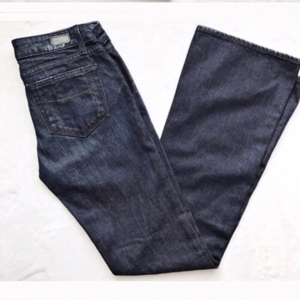 Paige Laurel Canyon Distressed Boot Jeans - Picture 3 of 8